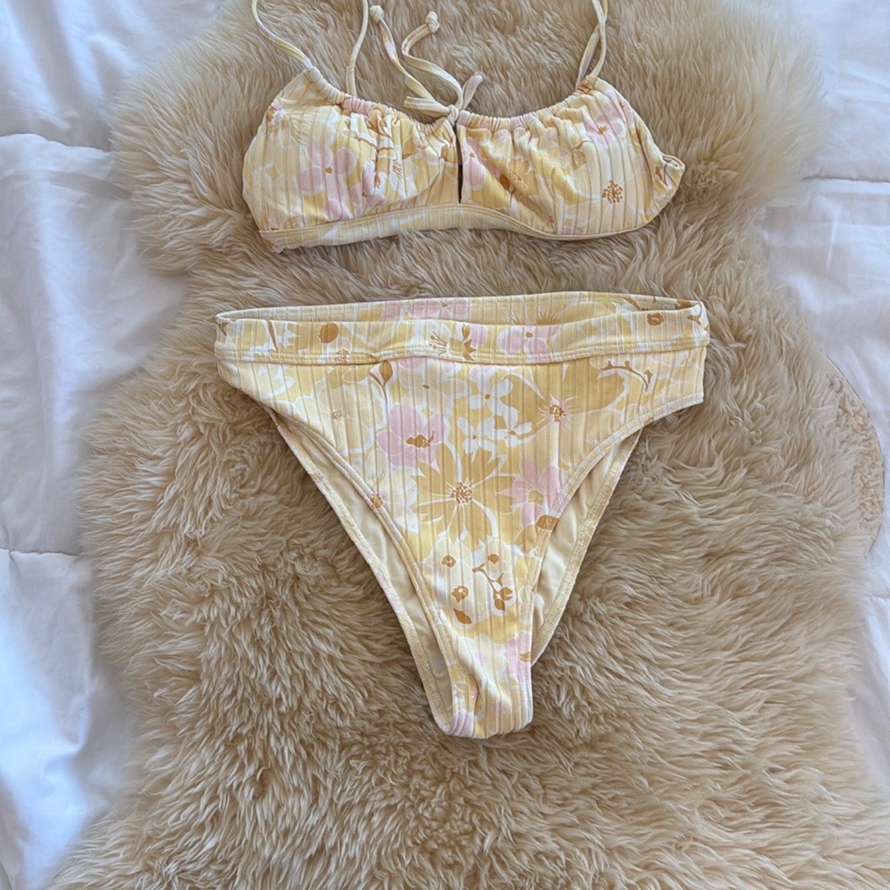 Billabong Yellow Floral Bikini